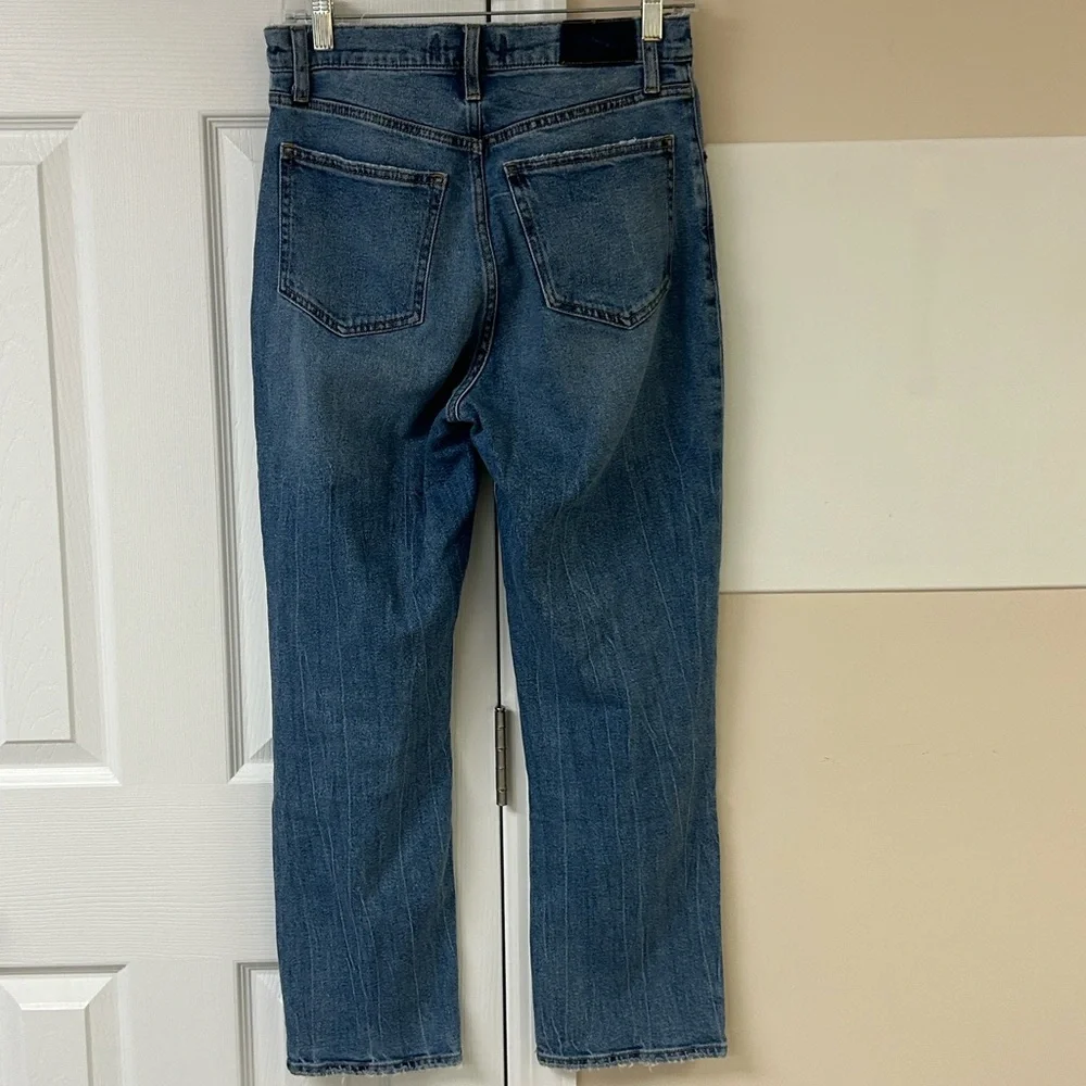 Abercrombie & Fitch The Ankle Straight Ultra High Rise Jeans Curve Love - Picture 3 of 6